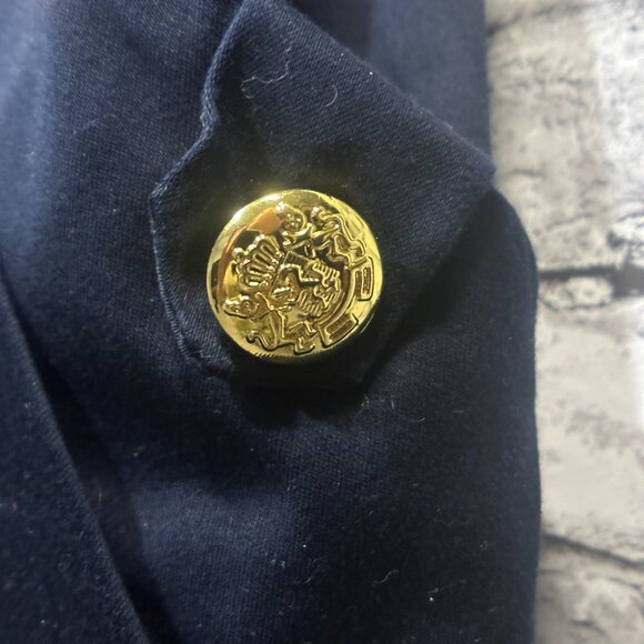 EUC City Triangles Navy Blue Mini Dress w/Tie Size 3 - Picture 5 of 14